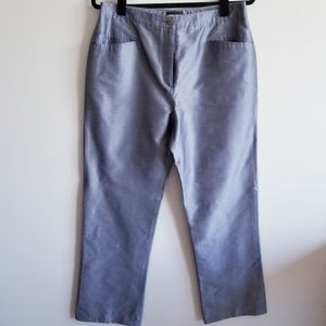 Giorgi Armani Cotton/Silk Wide Leg Trouser Pants